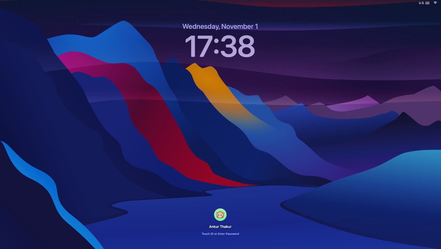 A Mac desktop folding